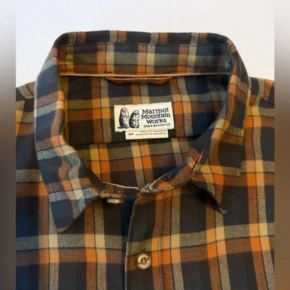 Men’s Marmot Fairfax Mid-weight Flannel in Copper - Picture 5 of 6